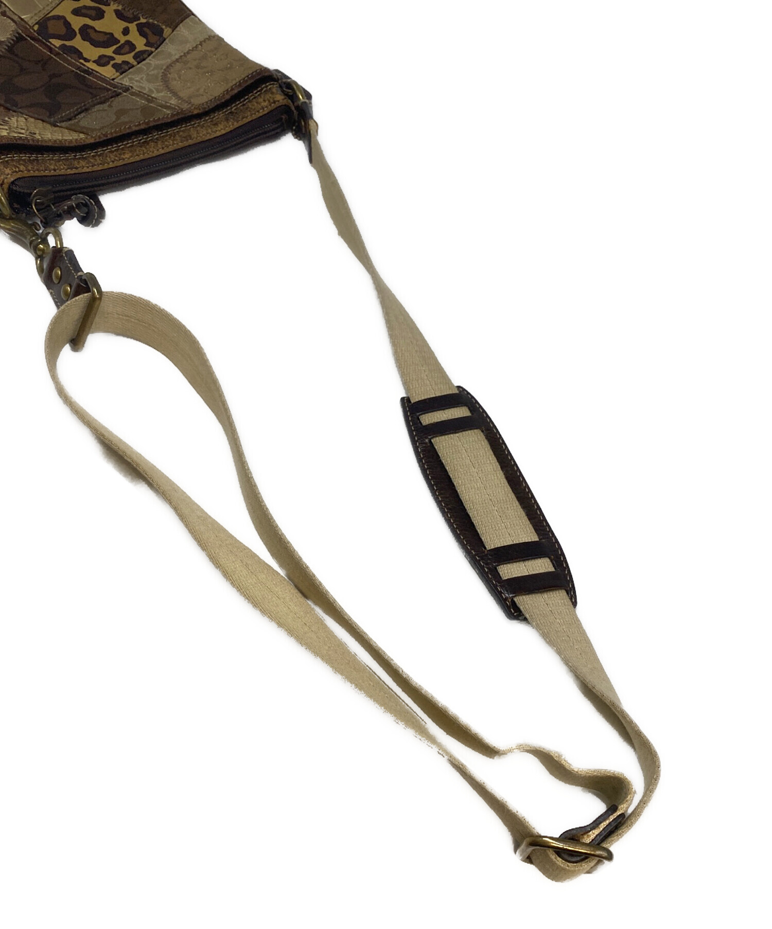 中古・古着通販】COACH (コーチ) パッチワークショルダーバッグ