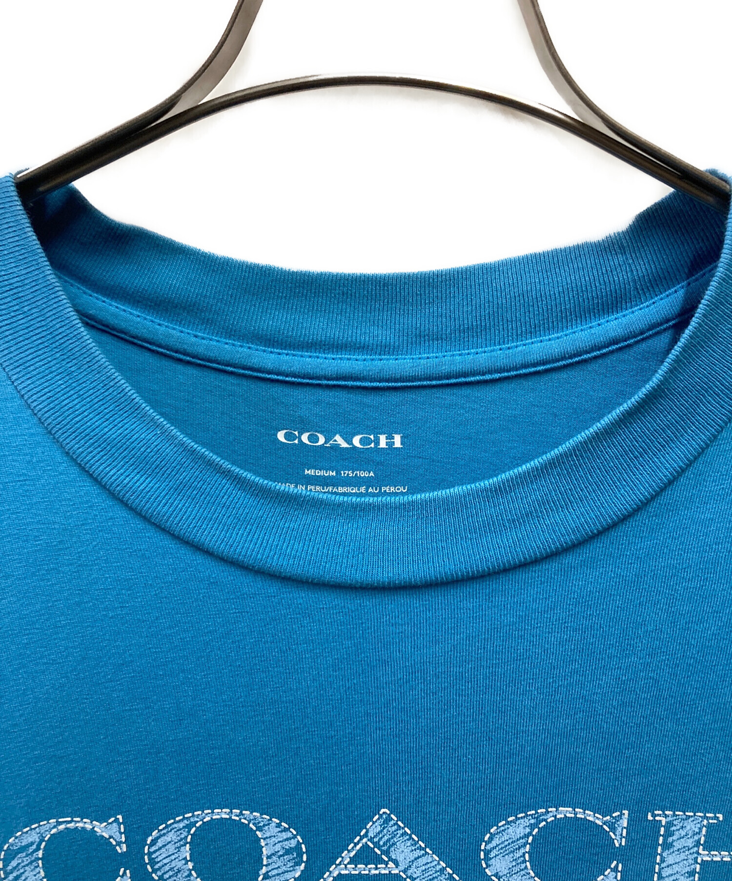 中古・古着通販】COACH (コーチ) シグネチャー スタック Tシャツ