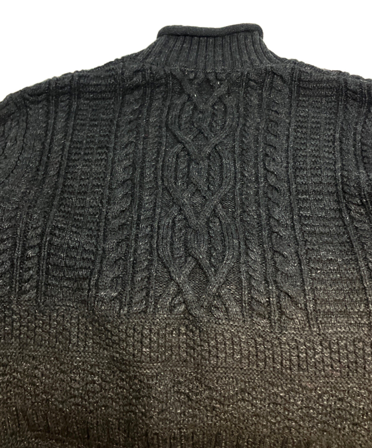 【極美品】RRL ダブルアールエル タートルネック カットソー ブラック S 中古・古着通販】RRL (ダブルアールエル) 25AW Cotton-Wool Rollneck