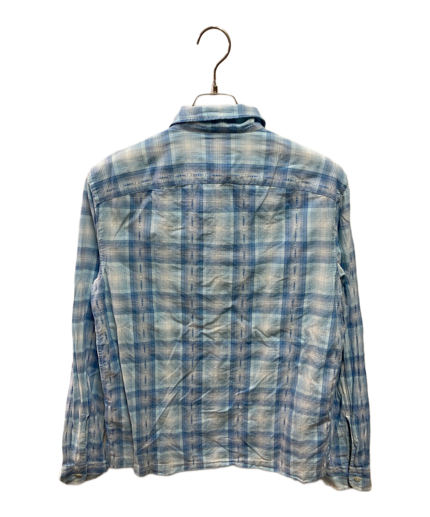 中古・古着通販】RRL (ダブルアールエル) オープンカラーシャツ ブルー
