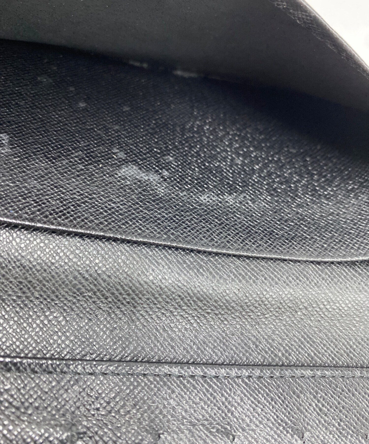 LOUIS VUITTON ブラック札入れ 中古・古着通販】LOUIS VUITTON (ルイ ヴィトン) 札入れ ブラック