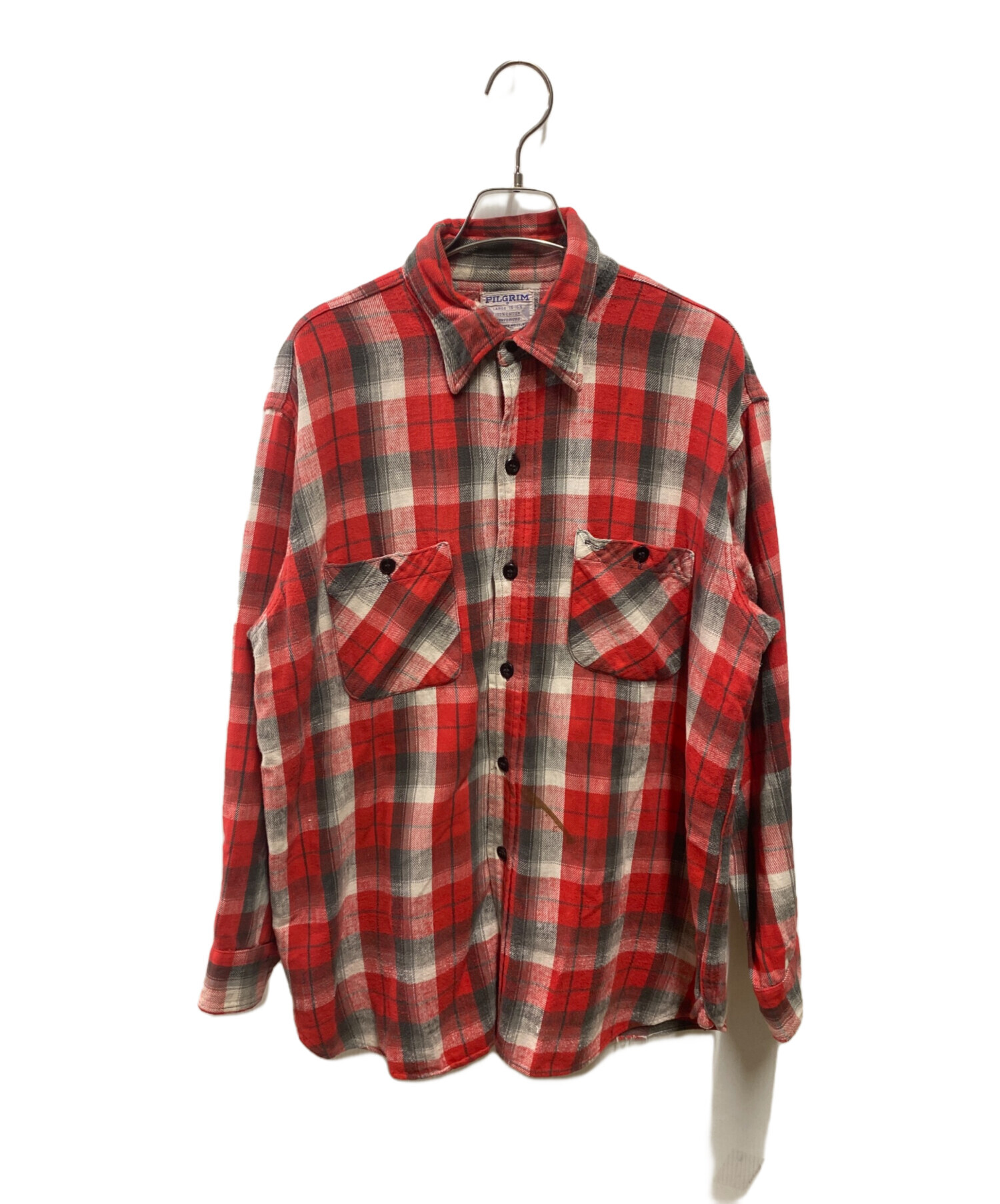 中古・古着通販】Pilgrim (ピルグリム) 60's コットンネルシャツ