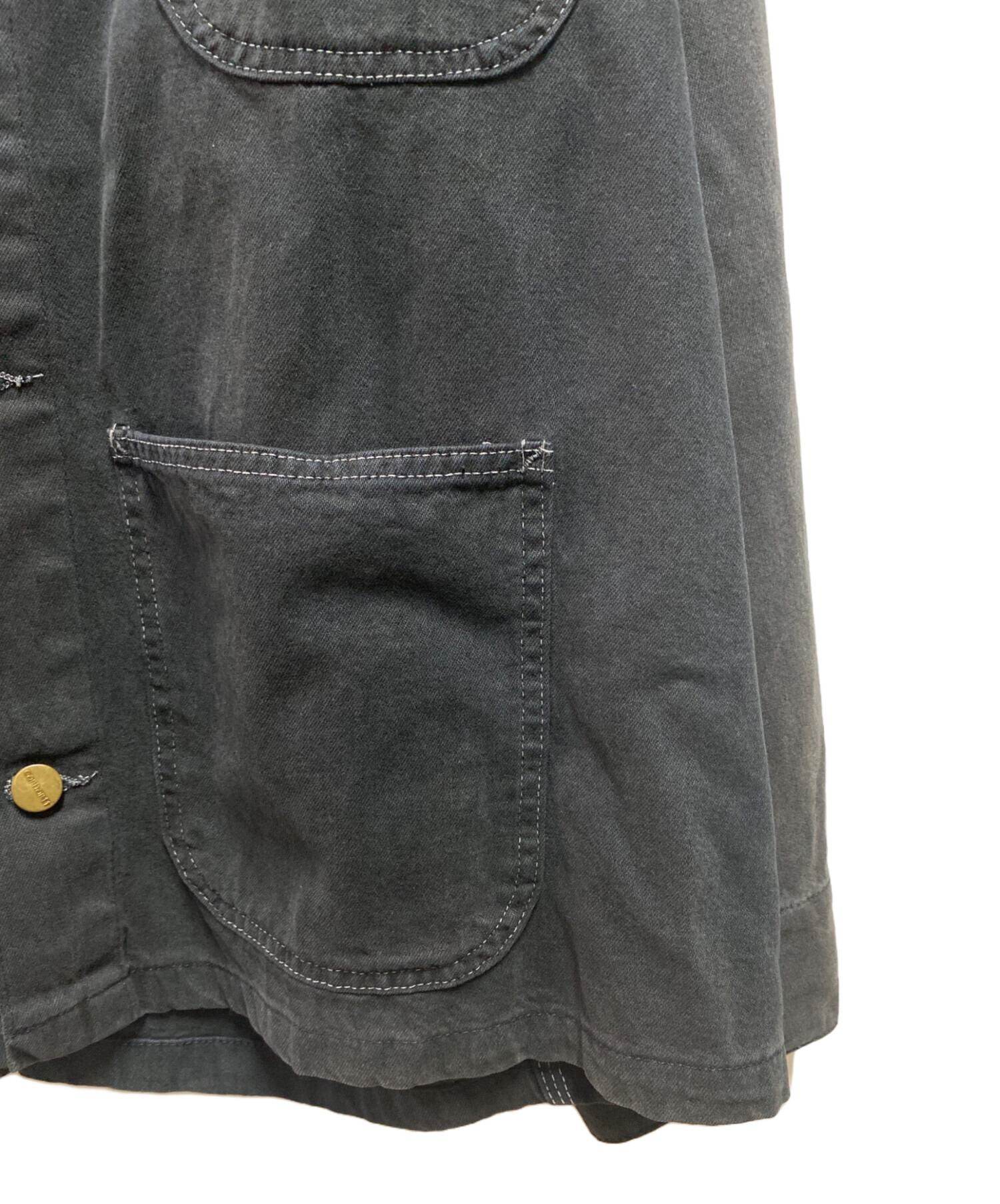 中古・古着通販】CarHartt (カーハート) デニムチョアコート ブラック