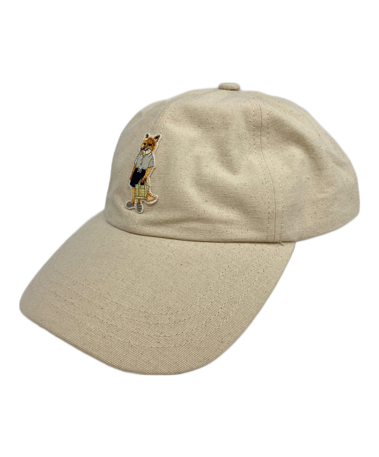 メゾンキツネベースボールキャップ　べージュ 中古・古着通販】maison kitsune (メゾンキツネ) ドレスド フォックス