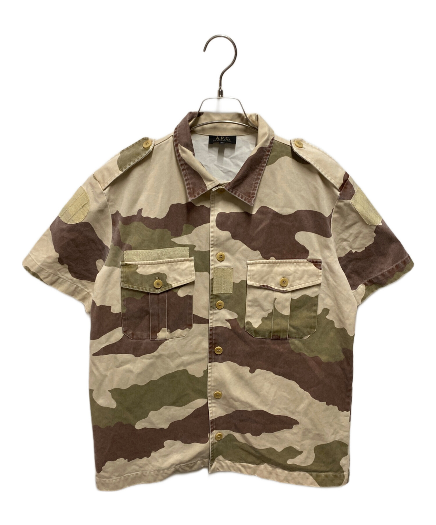 中古・古着通販】A.P.C. (アーペーセー) 00's カモフラシャツ ベージュ