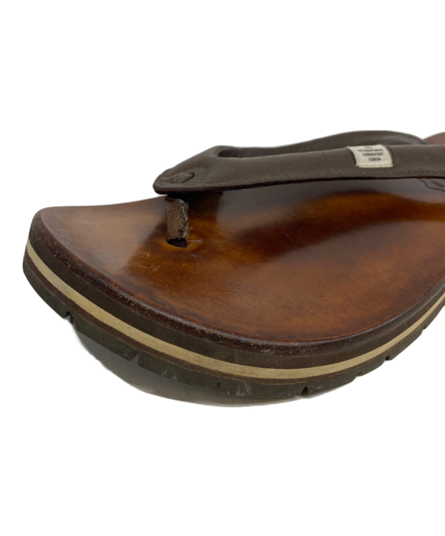 p*k様 ★ビズビム visvim ★ブラウン ★レザー サンダル★サイズM★ 中古・古着通販】VISVIM (ビズビム) LAMA SANDAL-FOLK ブラウン サイズ