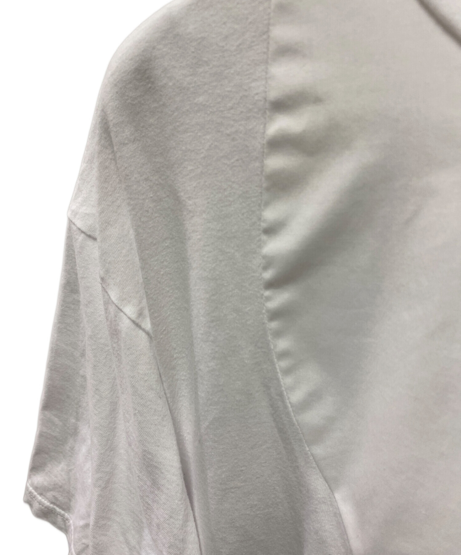 中古・古着通販】ENFOLD (エンフォルド) PETAL-HEM T-SHIRT ホワイト