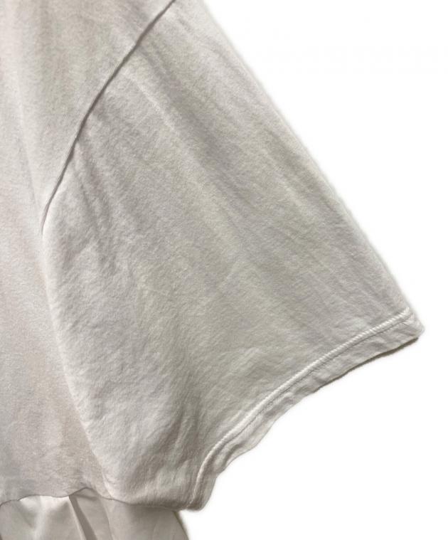 中古・古着通販】ENFOLD (エンフォルド) PETAL-HEM T-SHIRT ホワイト