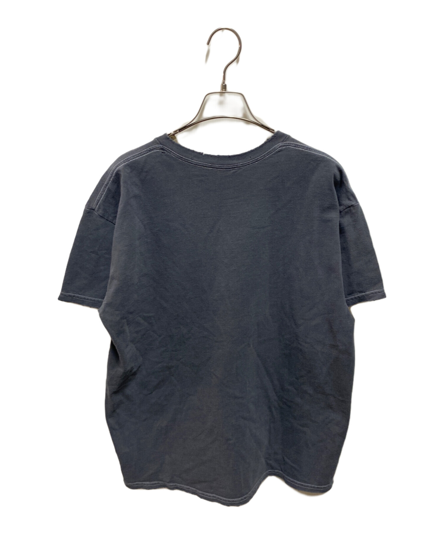 中古・古着通販】ANCELLM (アンセルム) EMBROIDERY T-SHIRT ネイビー