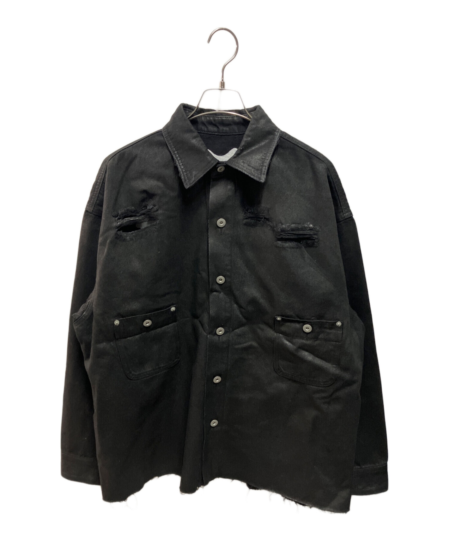 中古・古着通販】FR(13)NDS (フレンズ) COATING BONE SHIRTS ブラック