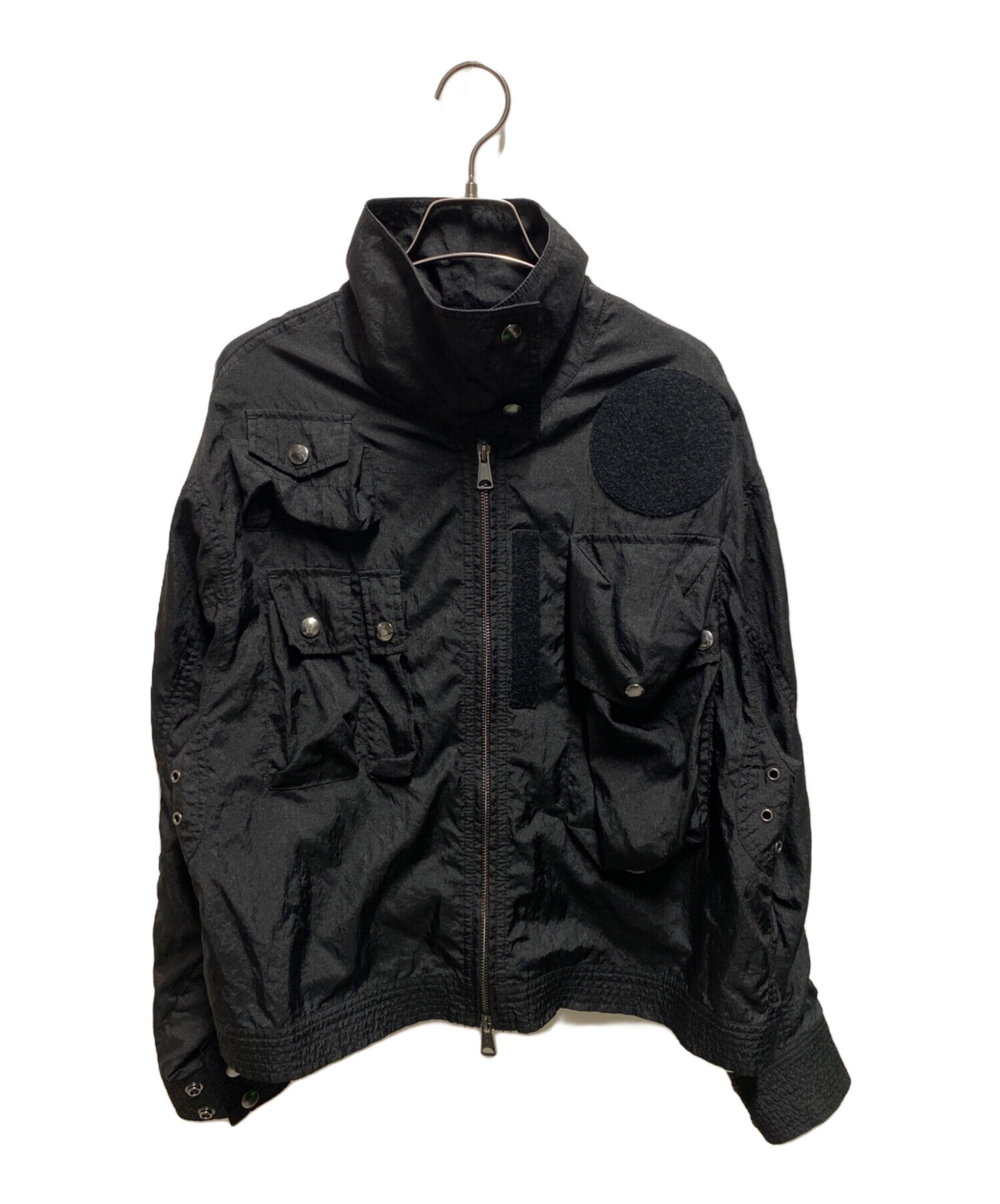 中古・古着通販】DIESEL (ディーゼル) ミリタリージャケット ブラック