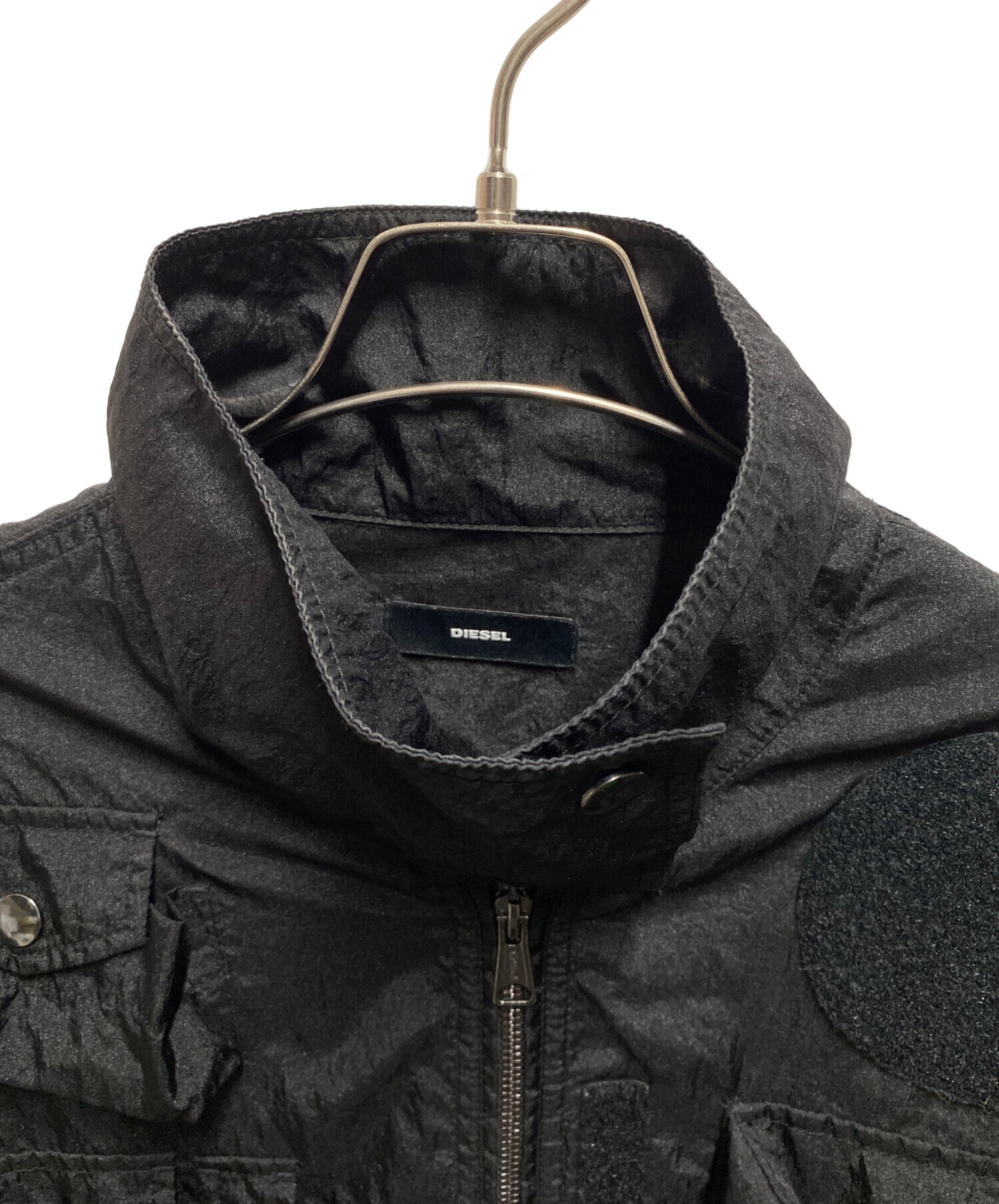 中古・古着通販】DIESEL (ディーゼル) ミリタリージャケット ブラック