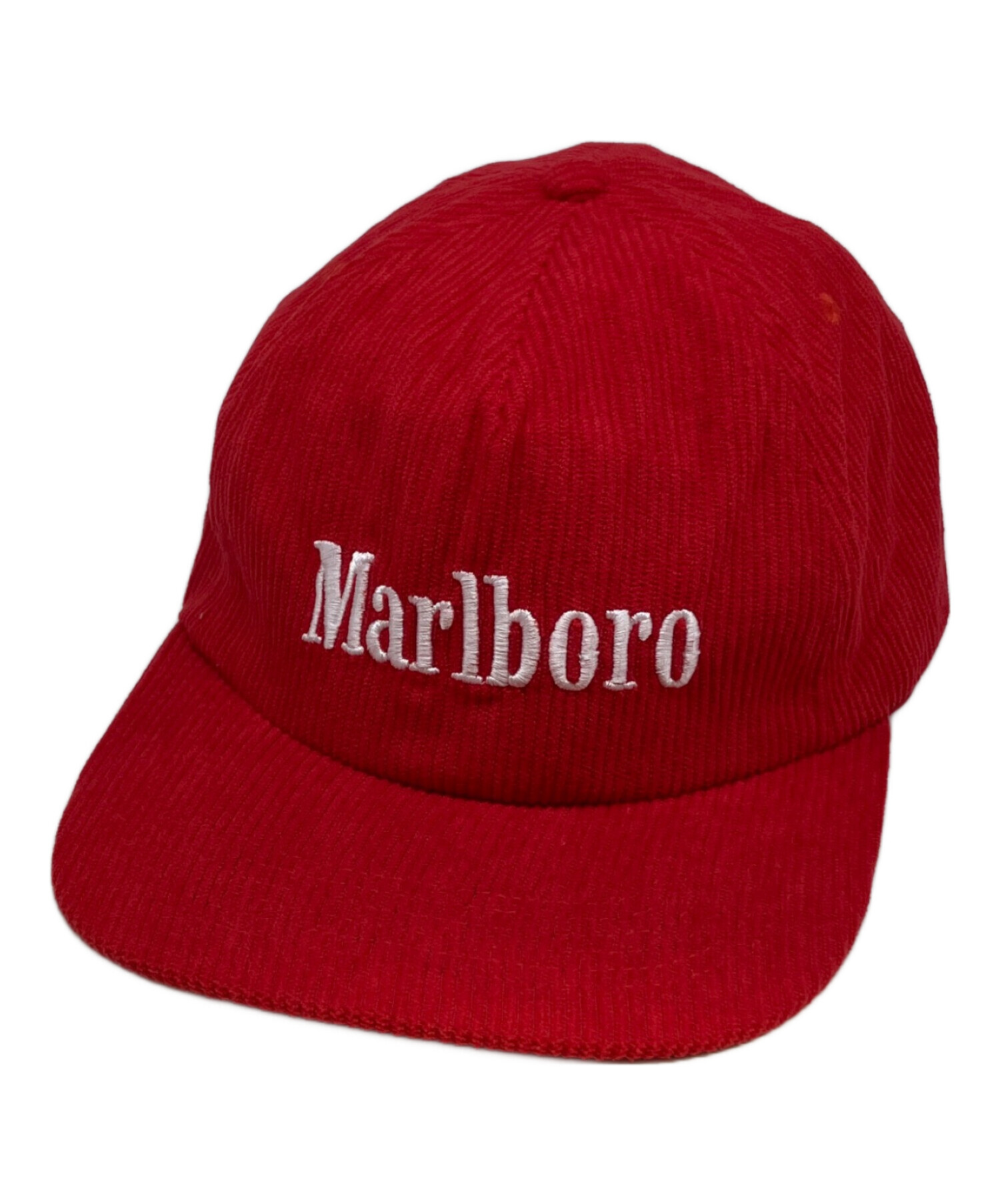 中古・古着通販】marlboro (マルボロ) コーデュロイキャップ レッド