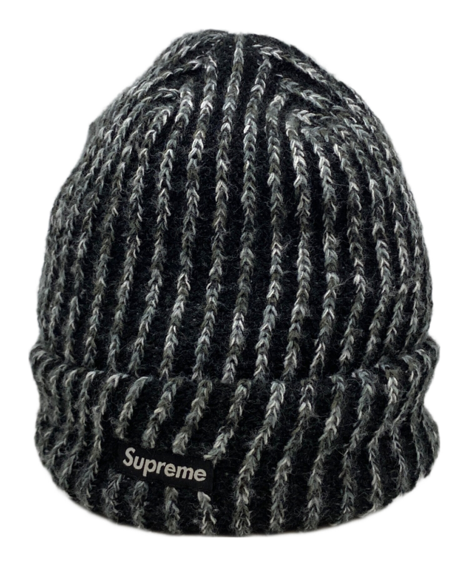 【期間限定～2/8】 シュプリーム Loose Gauge Beanie 黒 中古・古着通販】SUPREME (シュプリーム) Rainbow Loose Gauge Beanie