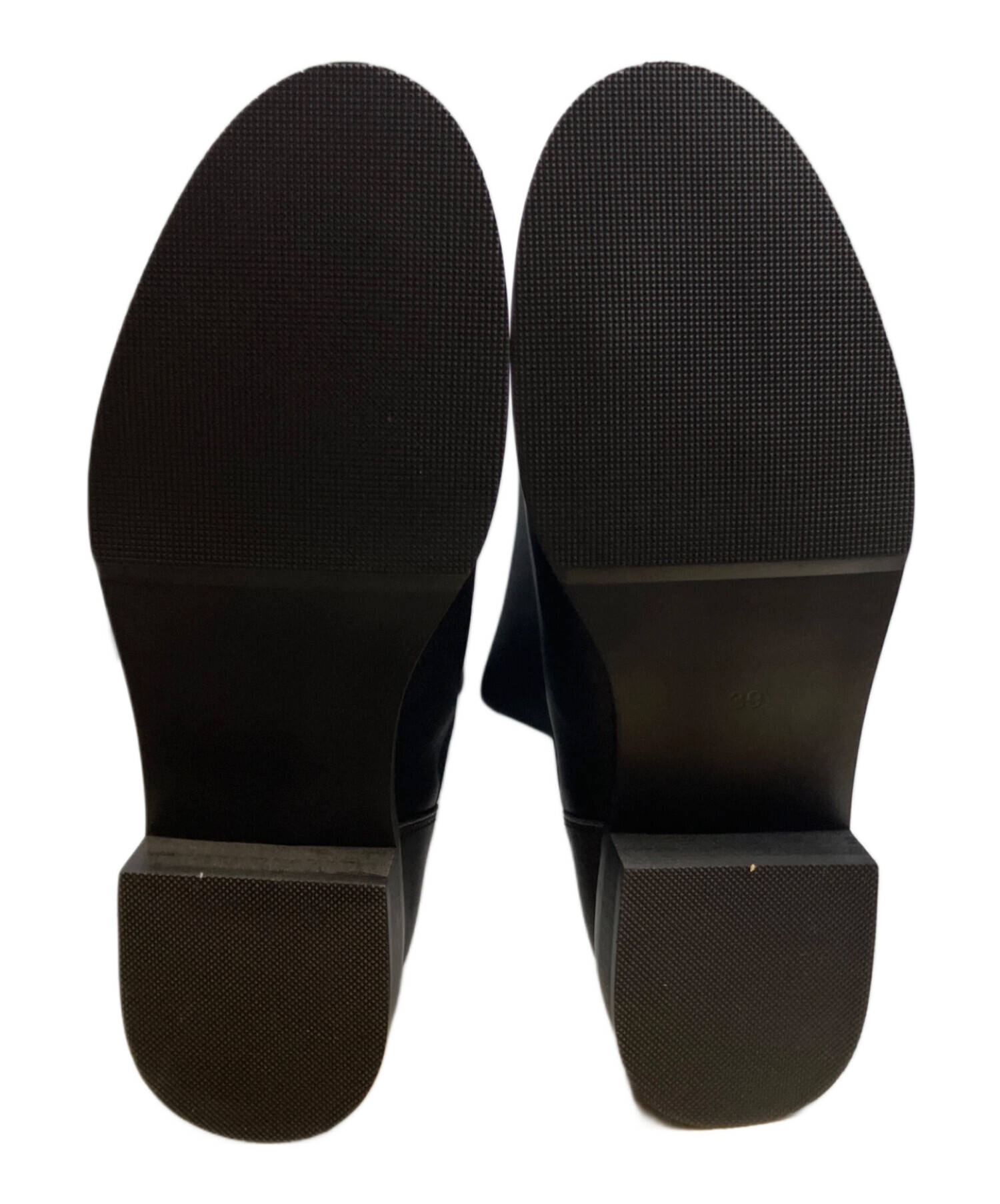 中古・古着通販】REMME (レメ) バッグジッパーロングブーツ ブラック