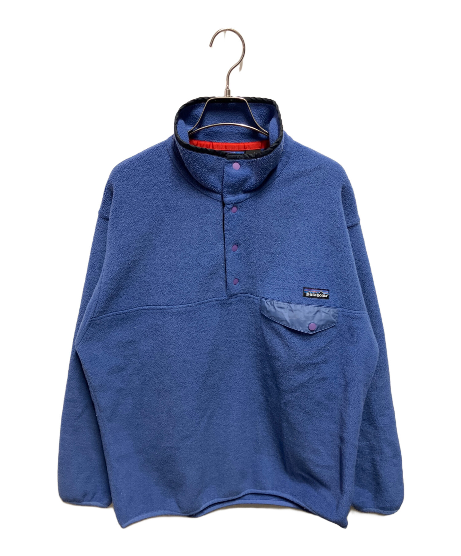 【ワンオーナー古着】Patagonia ラッシュガード 本格仕様 L ブルー 中古・古着通販】Patagonia (パタゴニア) 90's シンチラスナッププル