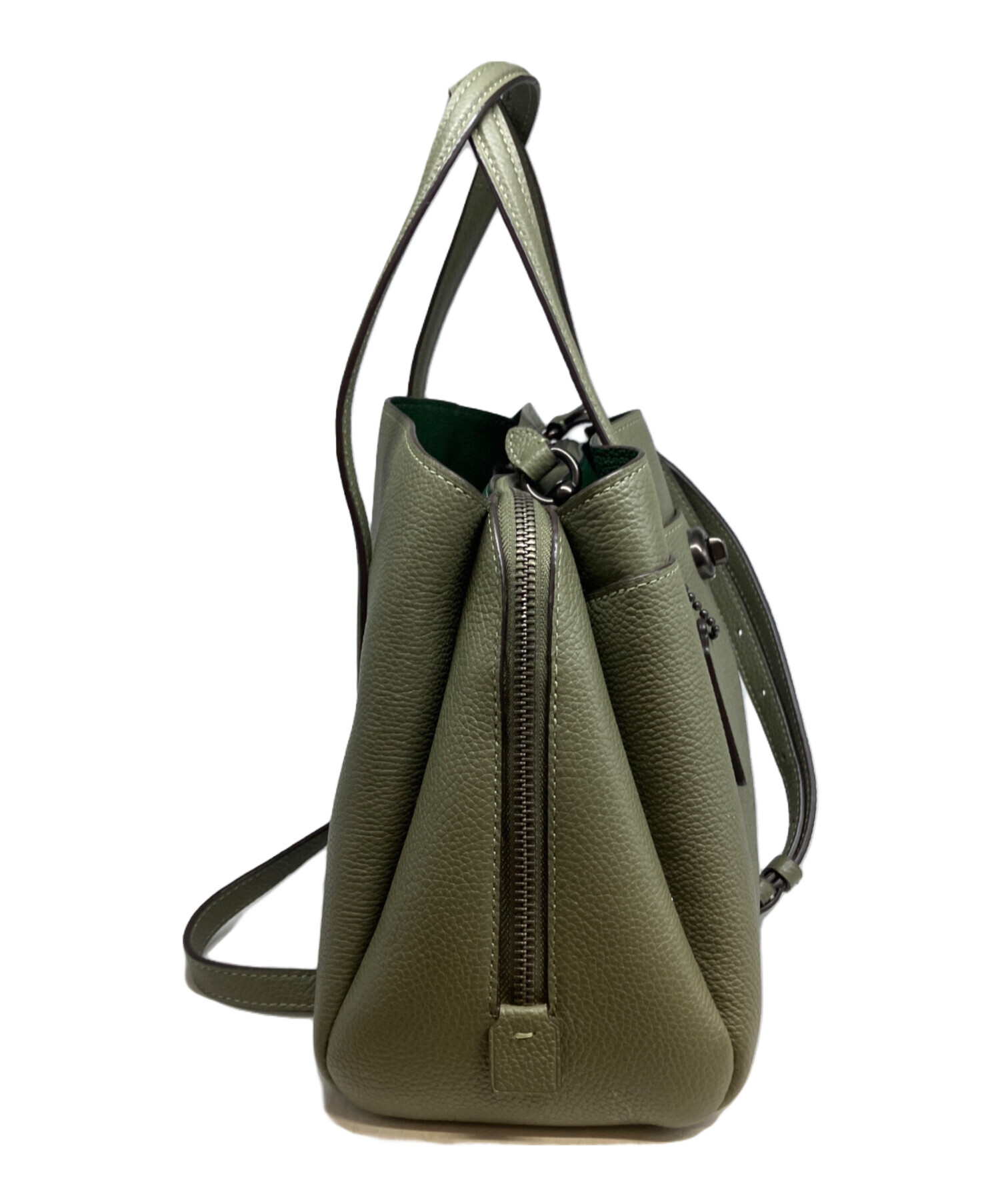 中古・古着通販】COACH (コーチ) 2WAYバッグ グリーン｜ブランド・古着 