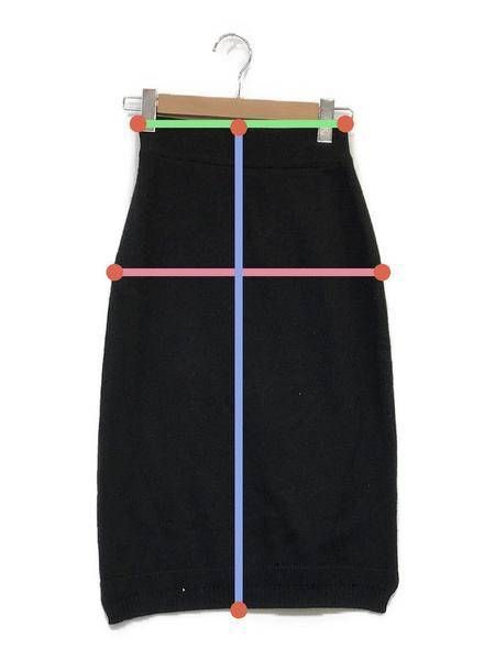 エルメス HERMES カシミヤ スカート 中古・古着通販】HERMES (エルメス) カシミヤニットスカート