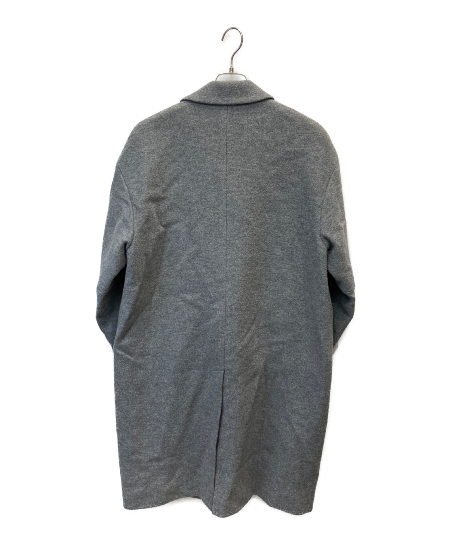 エイトン メルトン チェスターコート グレー ウール ロングコート ATON