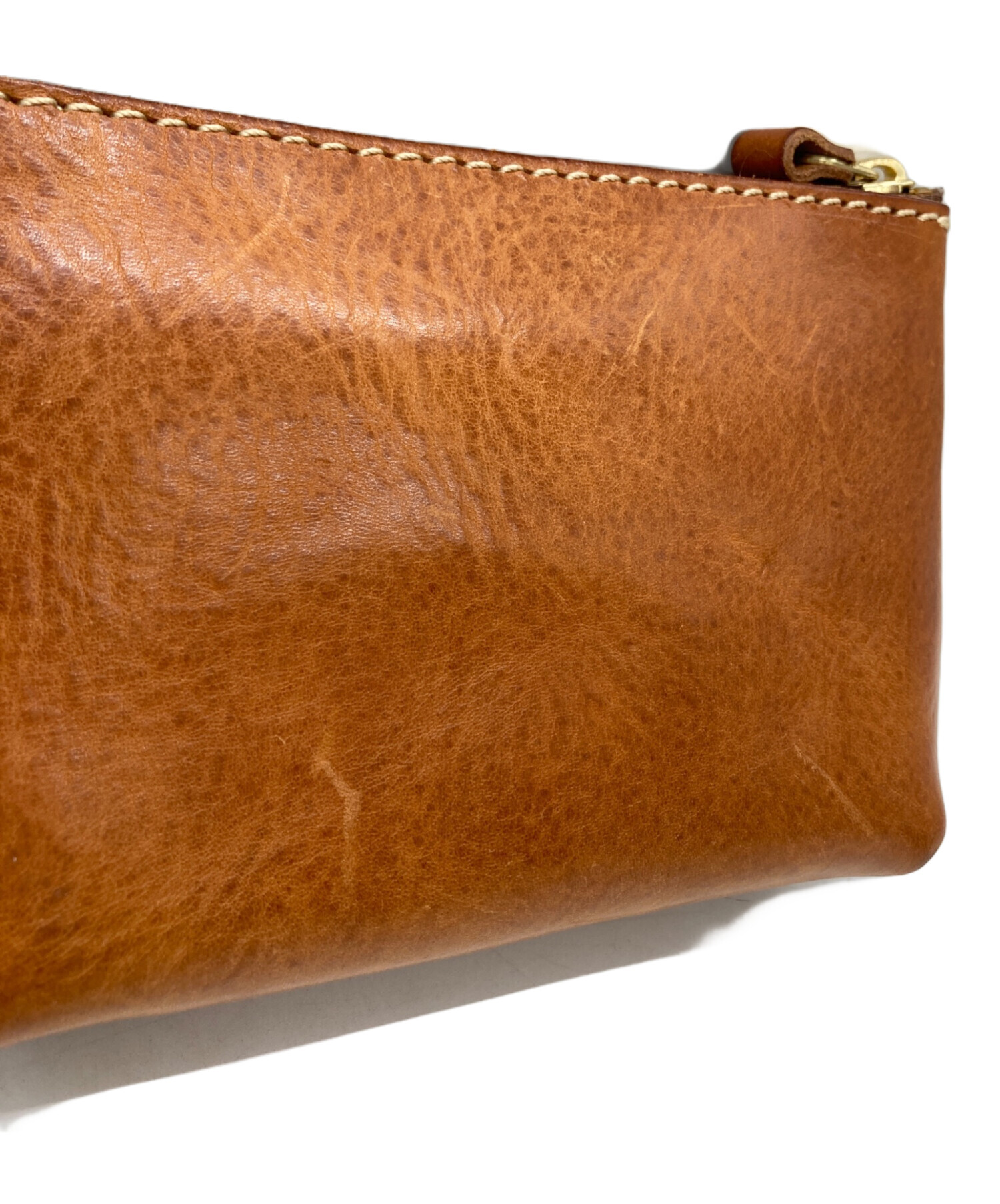 analogico アナロジコ　牛角ポーチ　B5サイズ 中古・古着通販】analogico (アナロジコ) 四角ポーチ「S