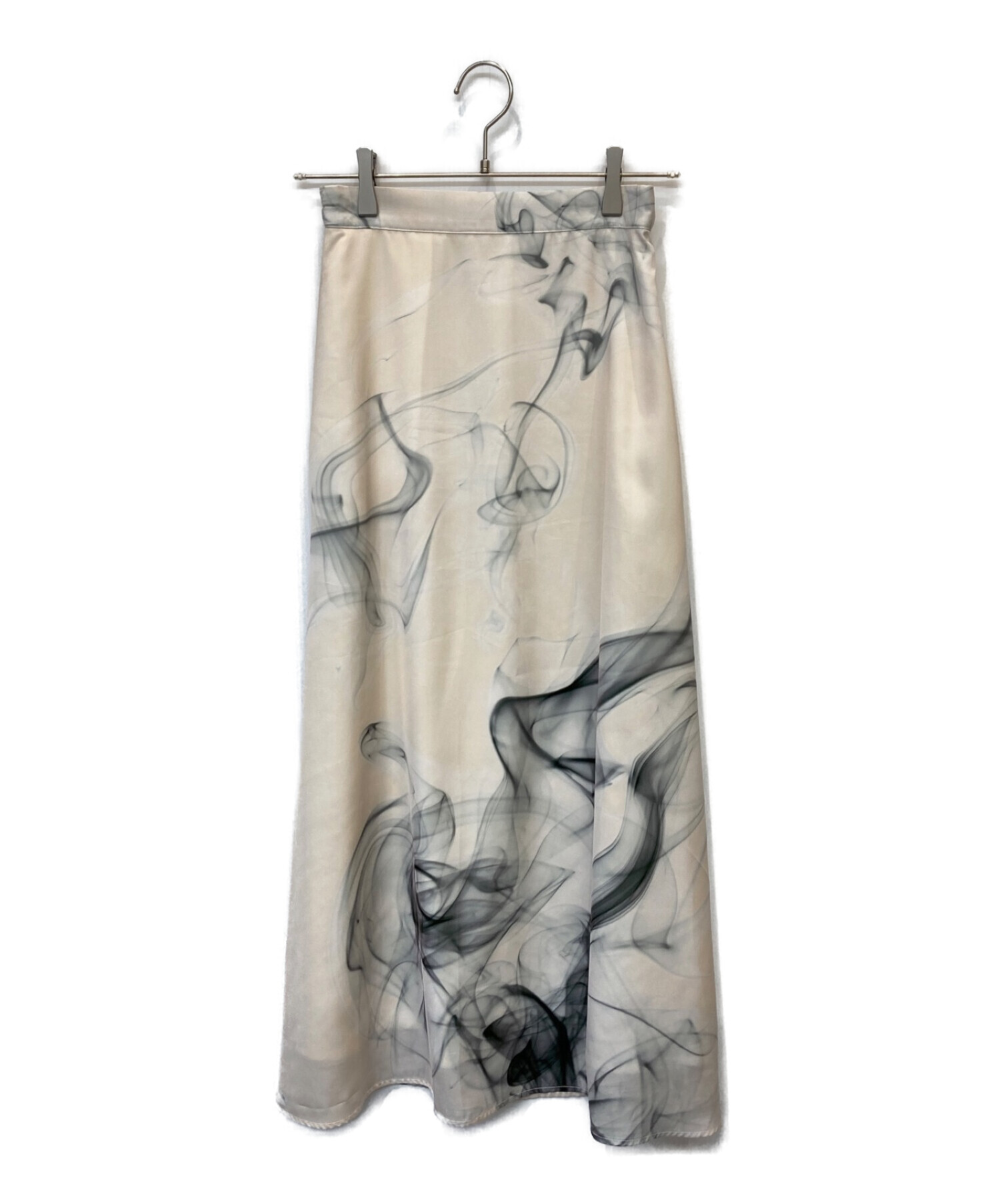 中古・古着通販】Ameri (アメリ) CURL OF SMOKE FLARE SKIRT ホワイト  