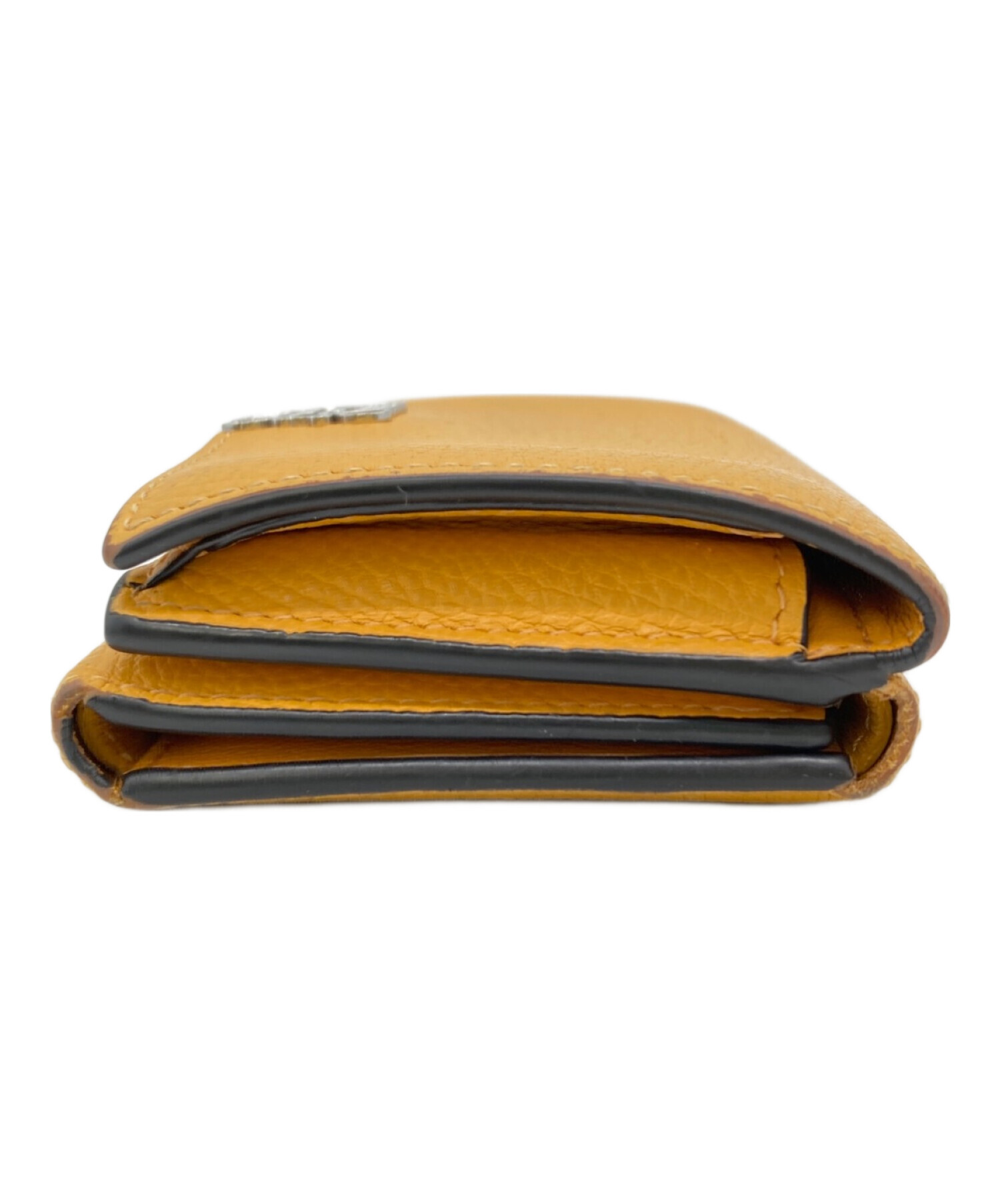 中古・古着通販】LOEWE (ロエベ) 3つ折り財布 イエロー サイズ:表記