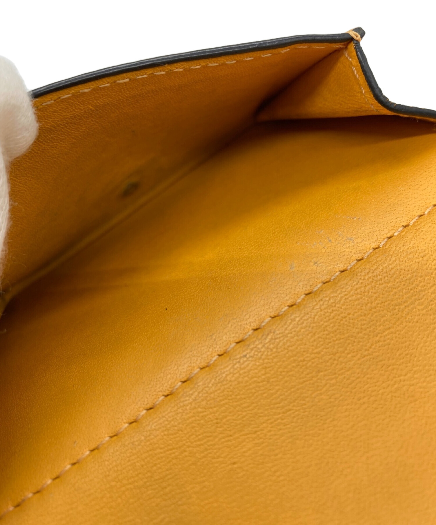 中古・古着通販】LOEWE (ロエベ) 3つ折り財布 イエロー サイズ:表記