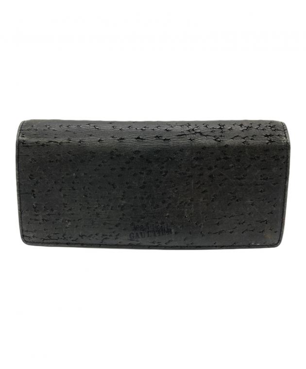 Jean Paul Gaultier ブラック財布 中古・古着通販】Jean Paul GAULTIER (ジャンポールゴルチェ) 長財布