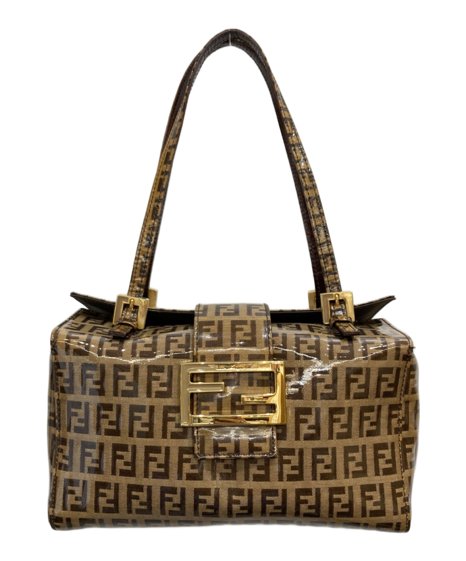 中古・古着通販】FENDI (フェンディ) エナメルバニティバッグ 