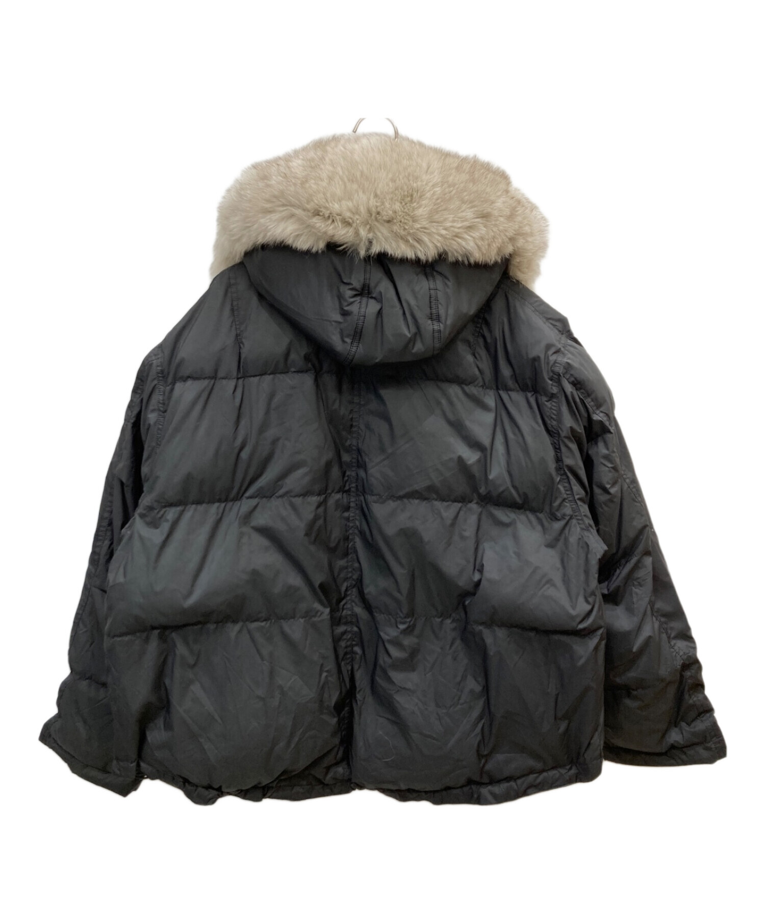 中古・古着通販】ok.soon (オクスン) hooded down jacket ブラック 