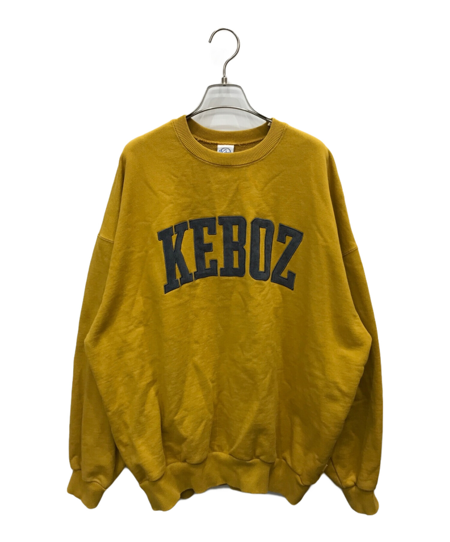 Keboz ケボズ　スウェット　イエロー　Lサイズ 中古・古着通販】KEBOZ (ケボズ) ワンポイントワッペン