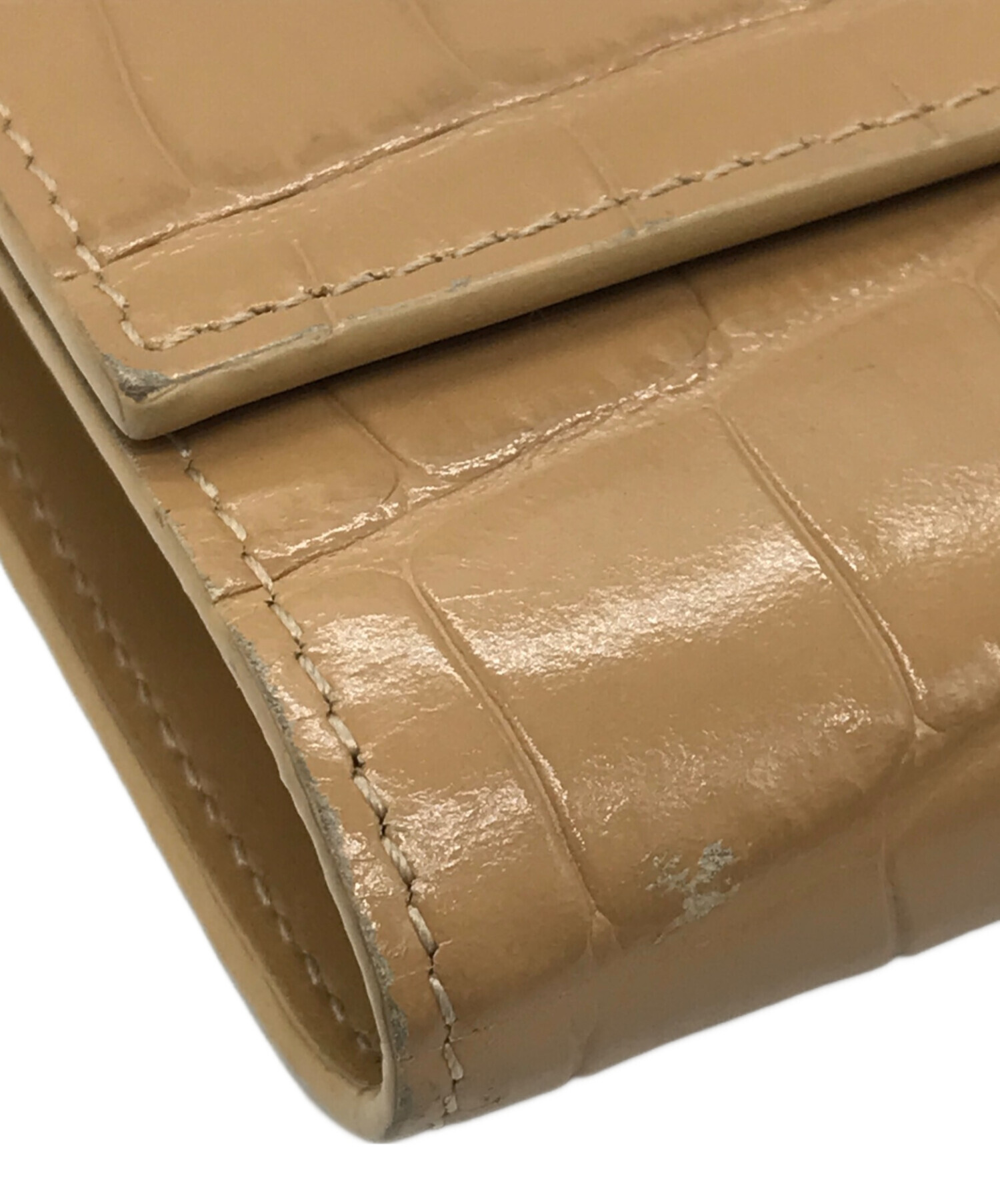 中古・古着通販】CELINE (セリーヌ) クロコ型押しスモールトリ