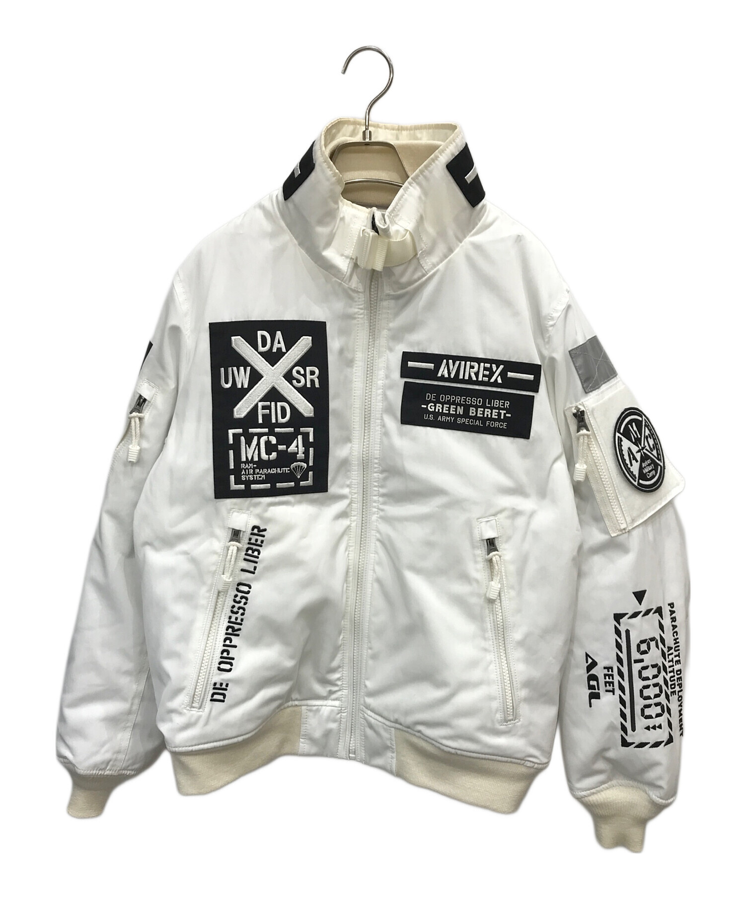 AVIREX アヴィレックス MA-1 モデファイ ハロ HALO ホワイトL