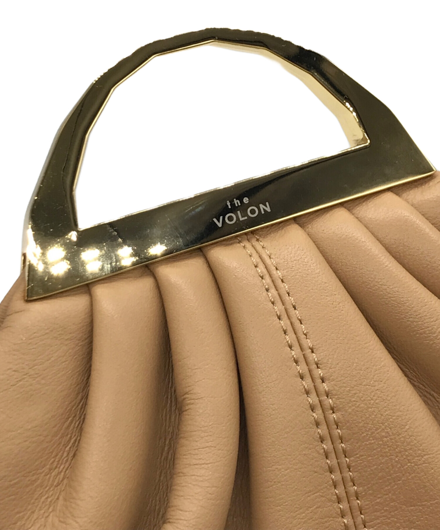 極美品✨the VOLON ドゥーズィエムクラス　クラッチバッグ　レザー　金金具 美品】THE VOLON クラッチバック 極美品✨the VOLON ドゥーズィエム