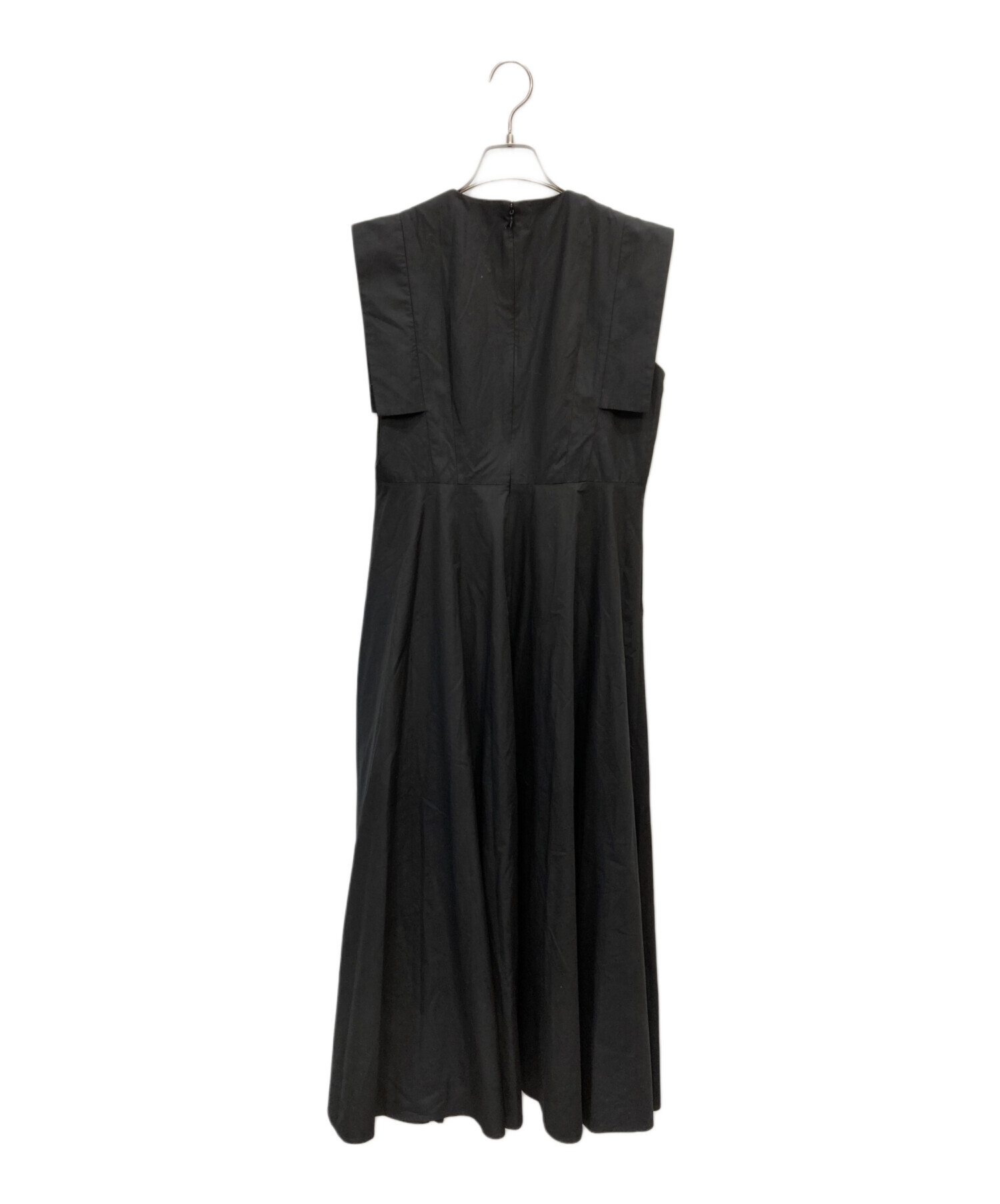 中古・古着通販】CLANE (クラネ) SQUARE SLEEVE ONE PIECE ブラック 