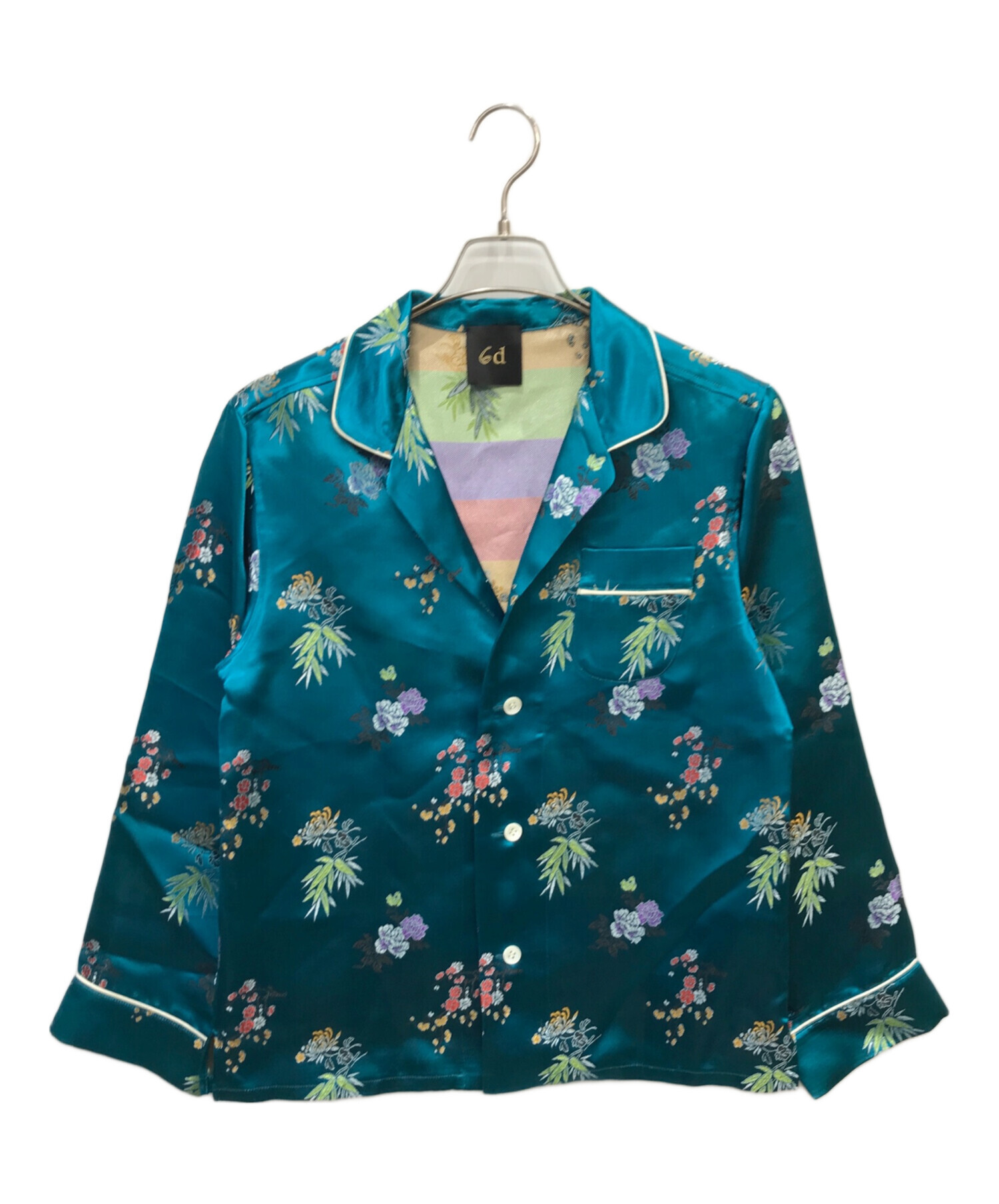 美品 ダリア × ロク dahl'ia 6(ROKU) BORDER KNIT CARDIGAN F/オフ