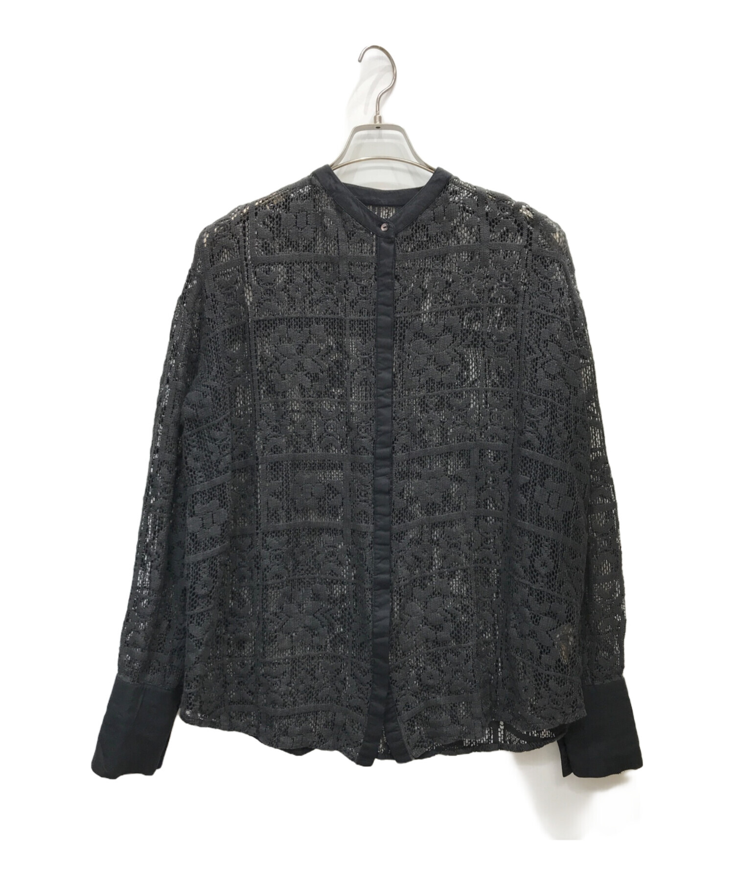 TODAYFUL トゥデイフル Block Lace Shirts ブラック | FTB.PT