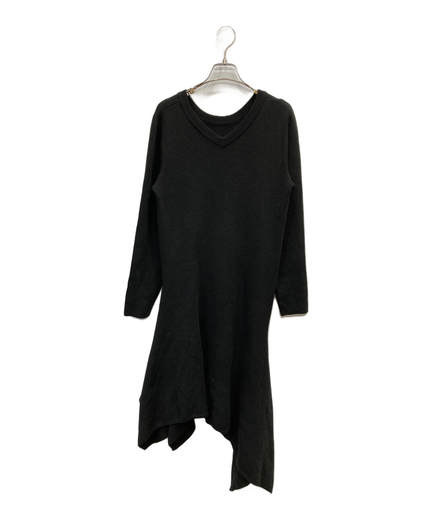 中古・古着通販】UN3D. (アンスリード) ニットワンピース ブラック