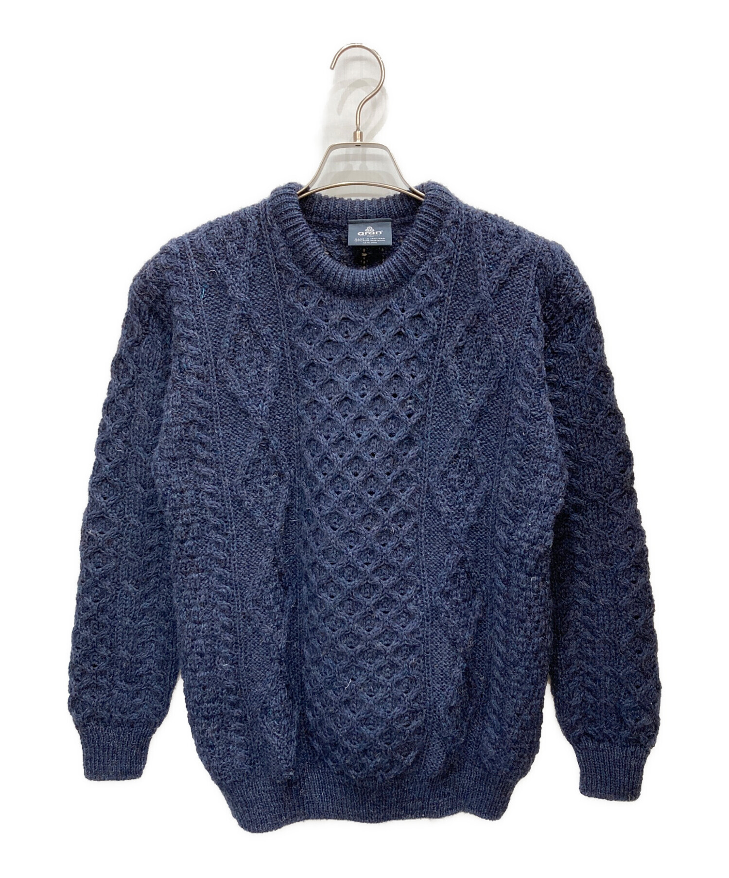 ARAN WOOLLEN MILLS アラン ウーレンミルズ メリノウール Vネック セーター 4色 ユニセックス メンズ レディース アラン模様 ウーステッドウールセーター（ニット⁄セーター）｜aran