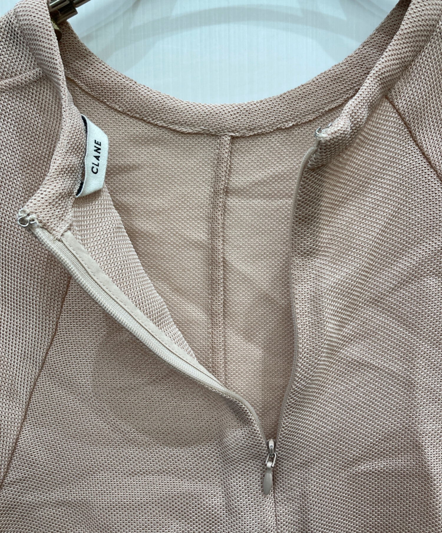 中古・古着通販】CLANE (クラネ) MESH FORM SLEEVE BLOUSE ピンク