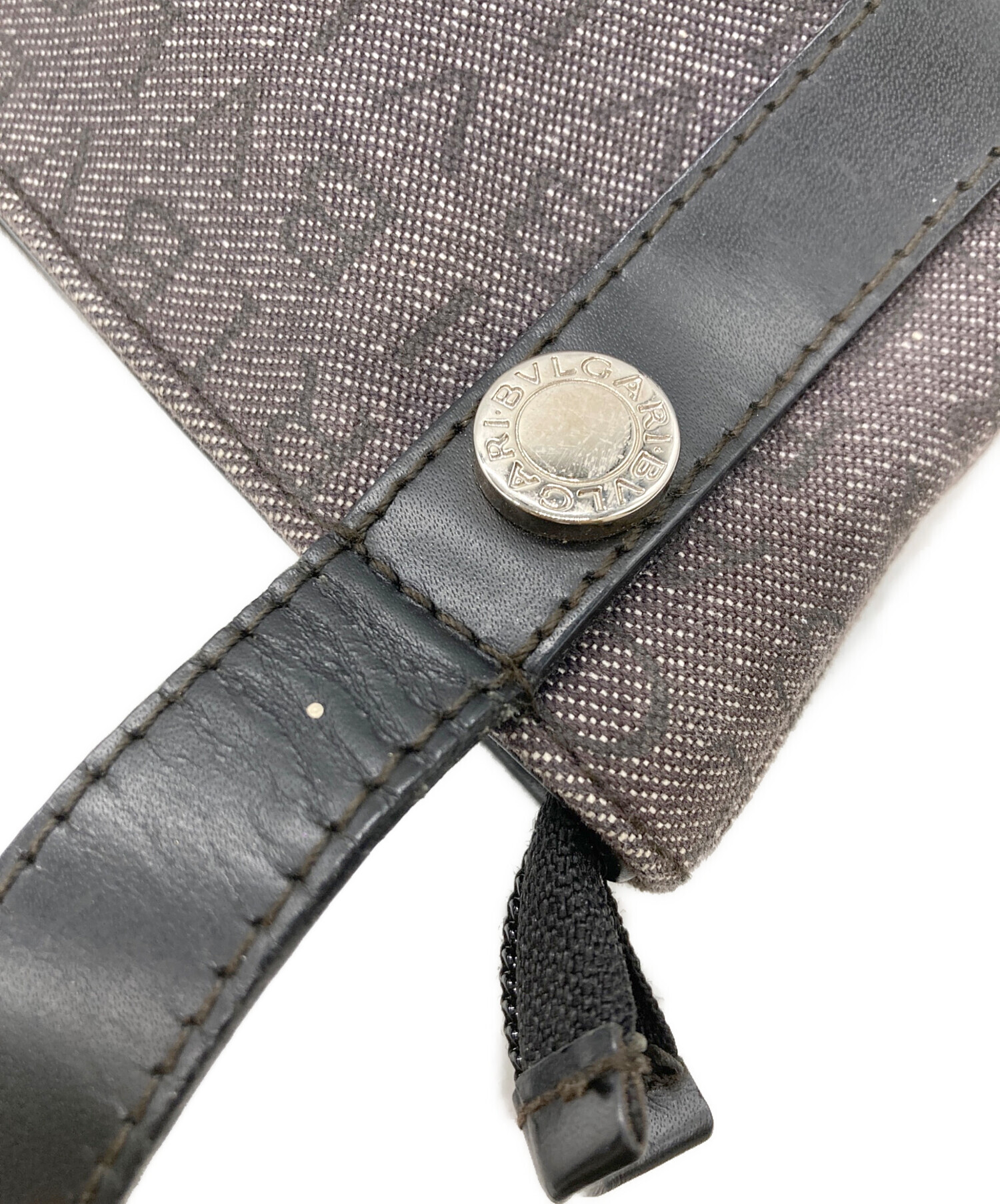 中古・古着通販】BVLGARI (ブルガリ) ショルダーバッグ グレー