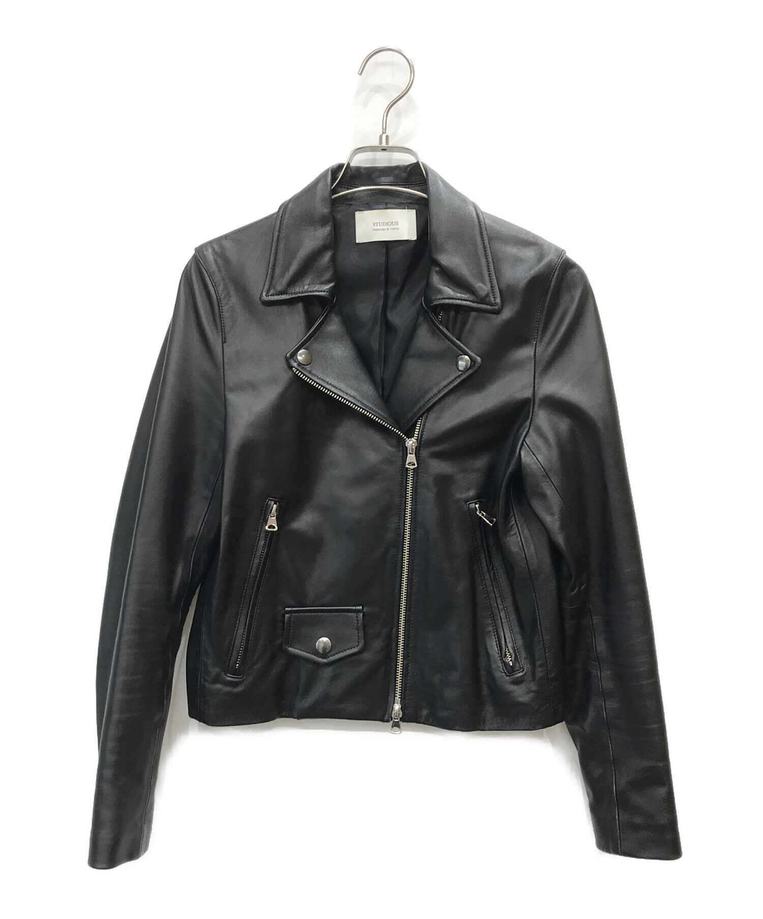 中古・古着通販】STUDIOUS (ステュディオス) ラムレザーダブル