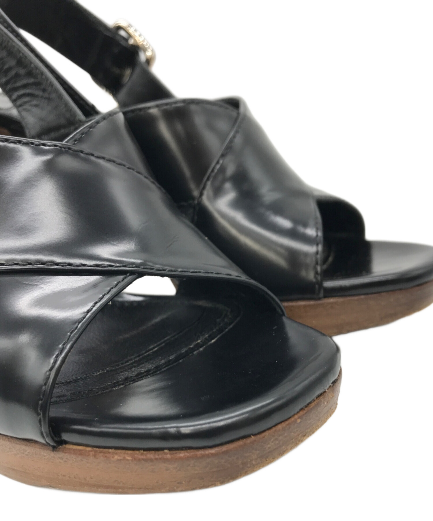 中古・古着通販】PRADA (プラダ) ミュール ブラック サイズ:35 1/2