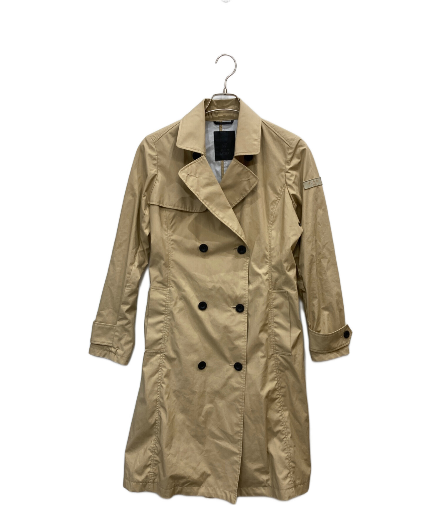 【美品】TATRAS タトラス トレンチコート ダブル L ベージュ ベルト付き 中古・古着通販】TATRAS (タトラス) ナイロンコート ベージュ サイズ:2