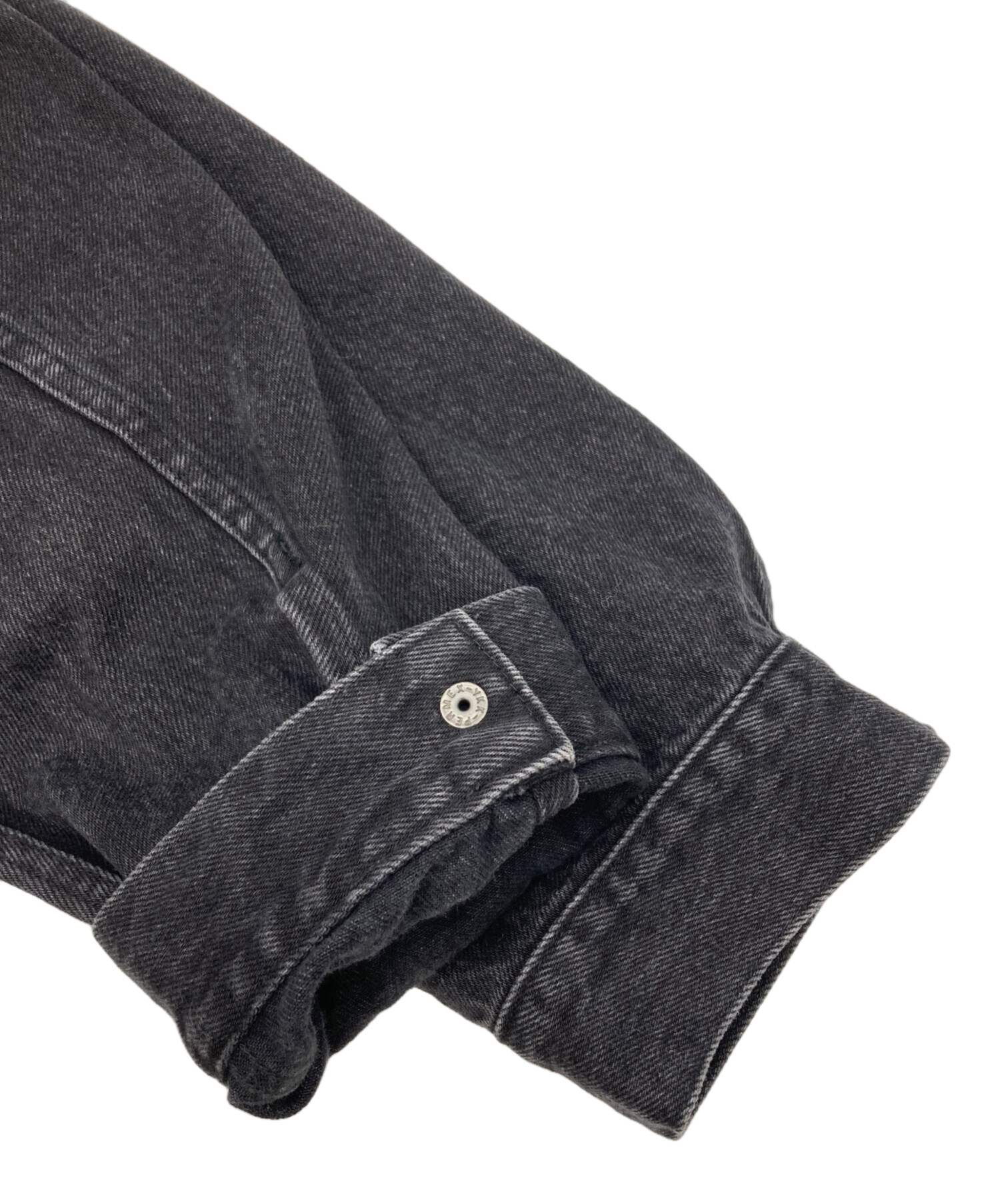 AP STUDIO ブラックオーバーサイズデニムジャケット AP STUDIO - AP STUDIO ブラックオーバーサイズデニムジャケットの通販