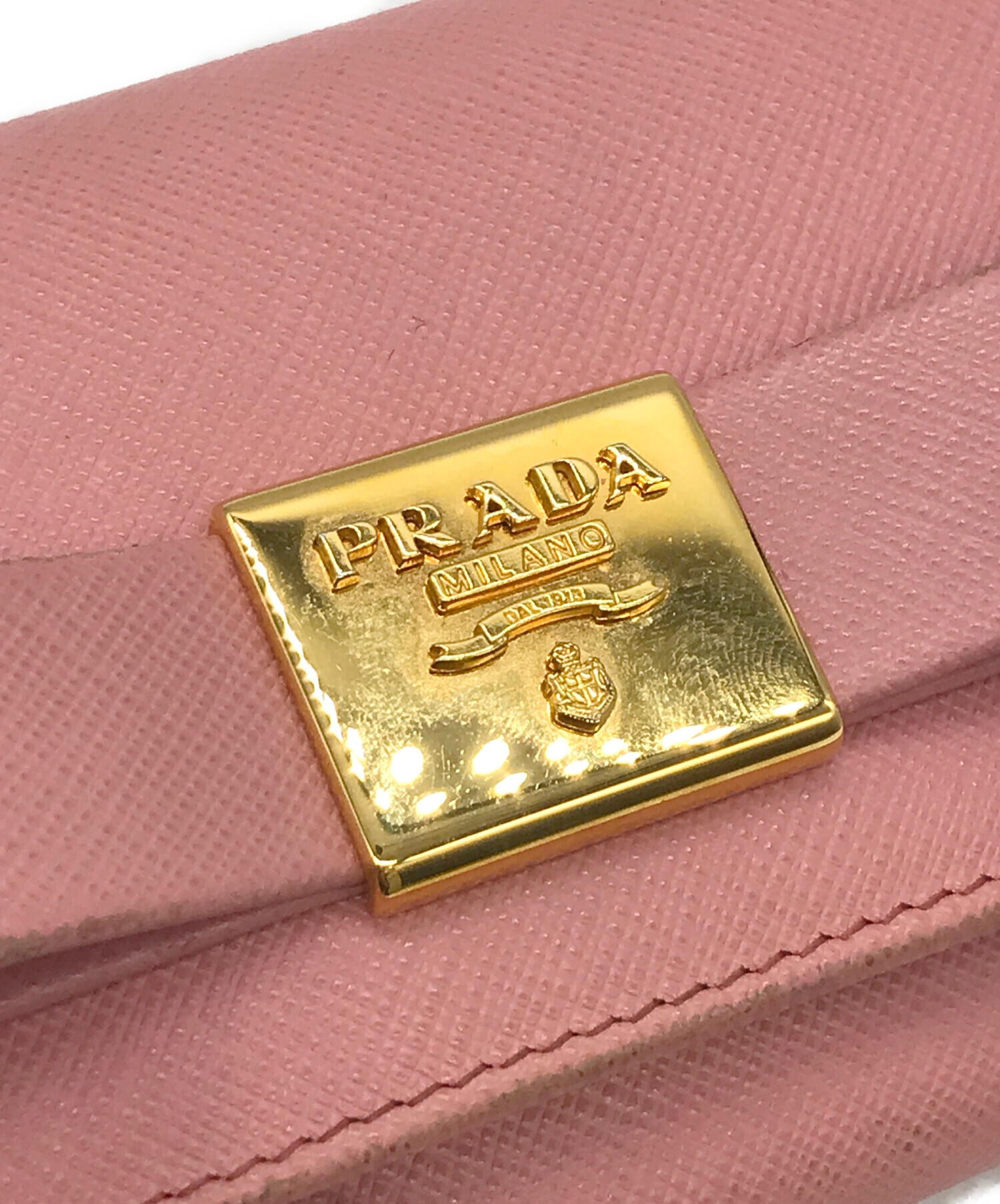 中古・古着通販】PRADA (プラダ) 長財布 ピンク サイズ:表記なし