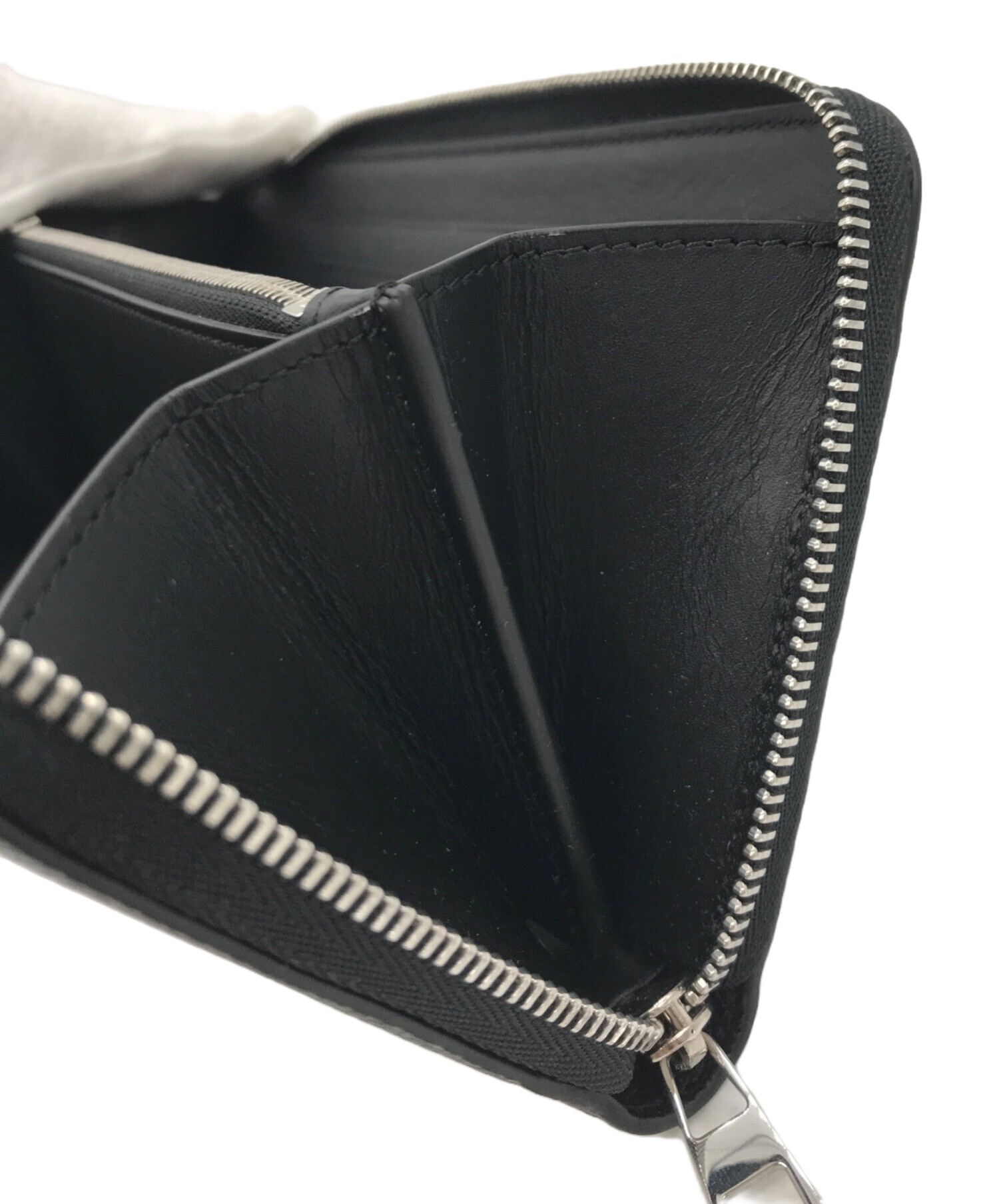 中古・古着通販】LOEWE (ロエベ) ジップアラウンドウォレット ブラック