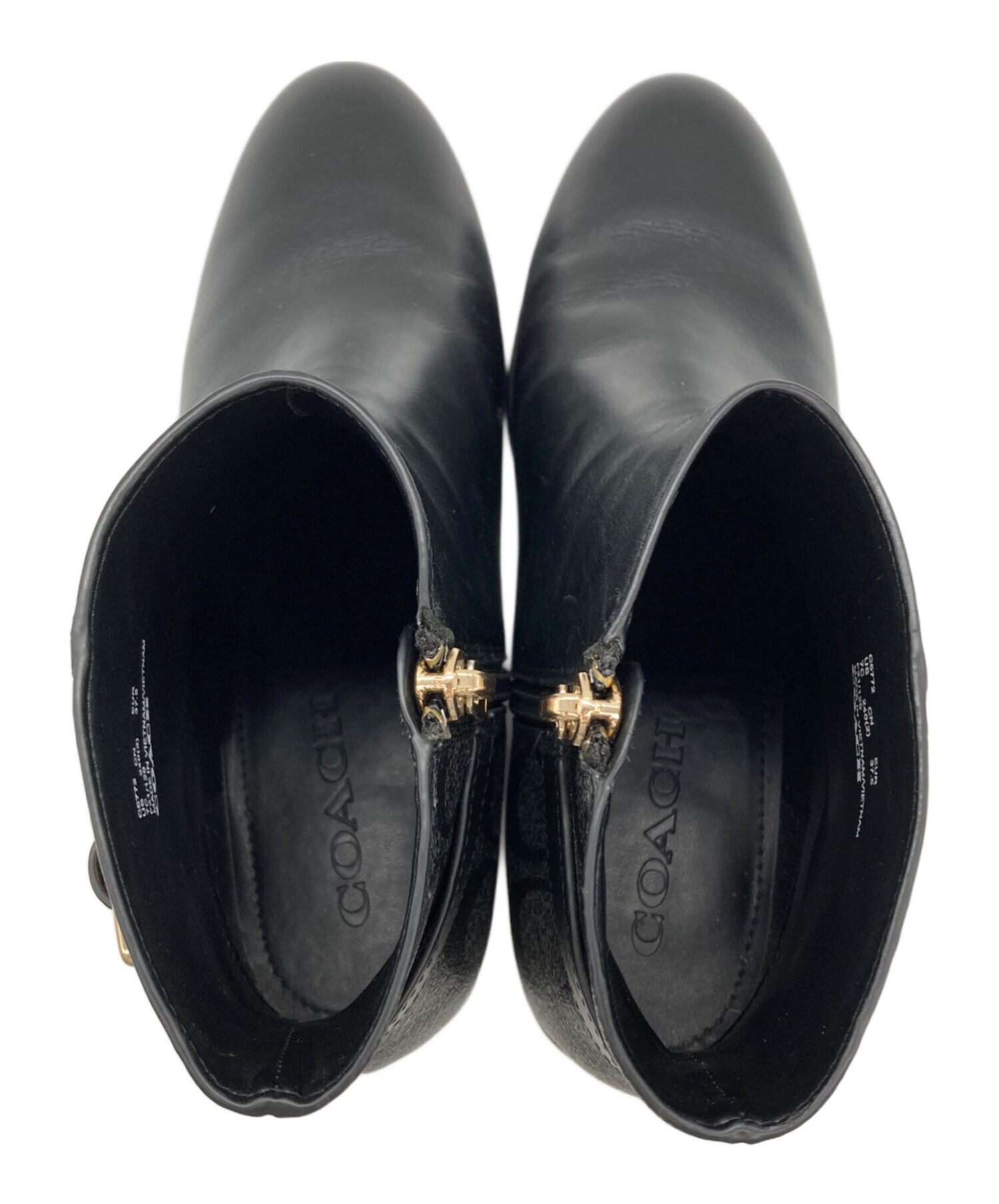 中古・古着通販】COACH (コーチ) シグネチャー柄ショートブーツ