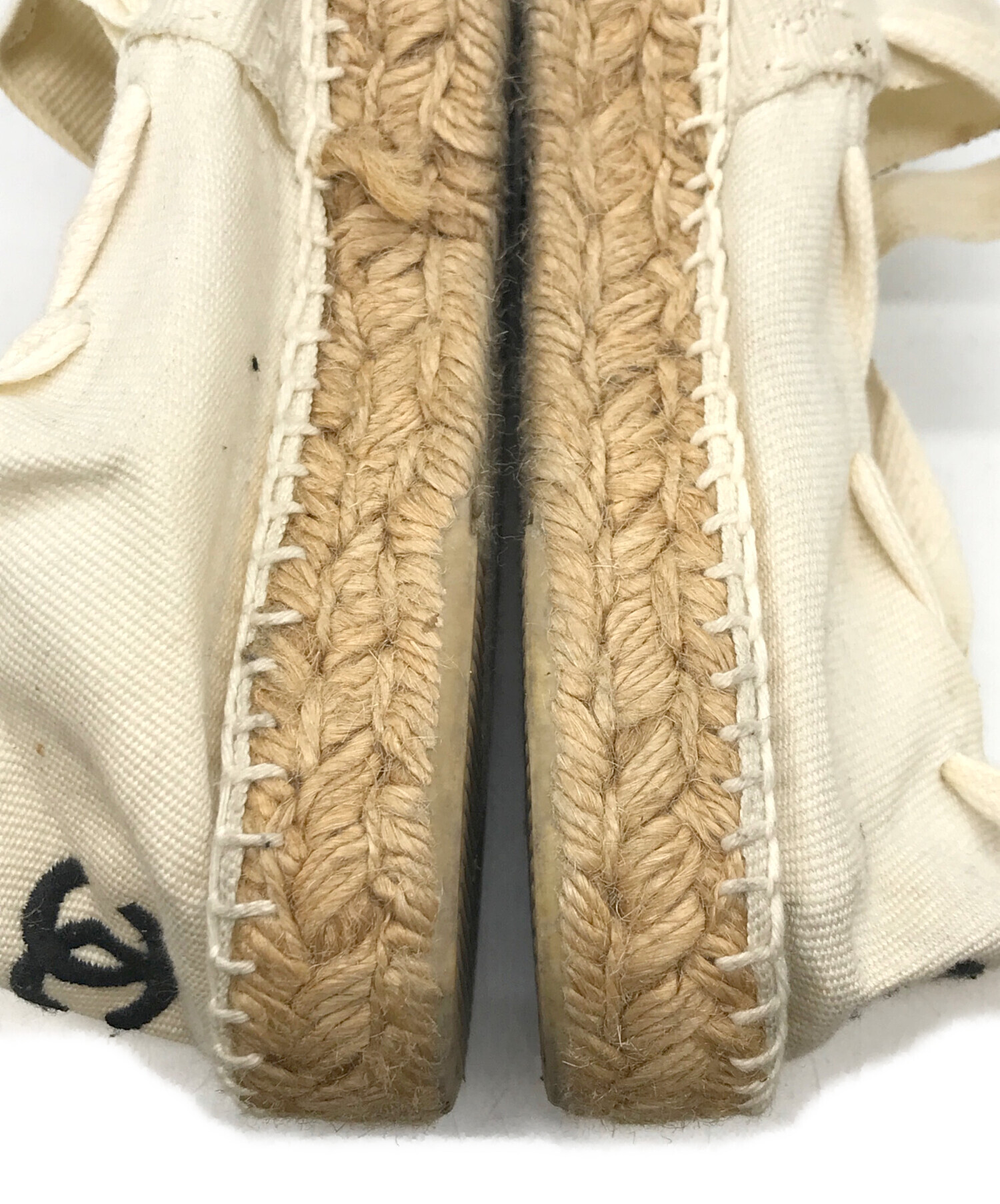 中古・古着通販】CHANEL (シャネル) エスパドリーユ ブラック 