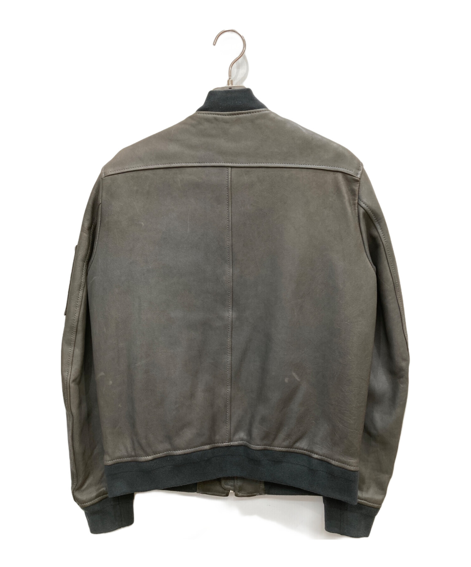 中古・古着通販】REPLAY (リプレイ) レザージャケット グレー サイズ:M